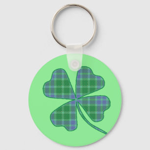 Grönt Play Shamrock 4-Löv Klöver Nyckelring