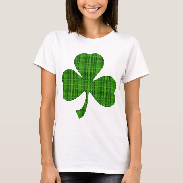 Grönt Play Shamrock T Shirt (Framsida)