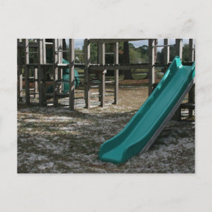 Grönt Playground-bild, trädjungelgym Vykort