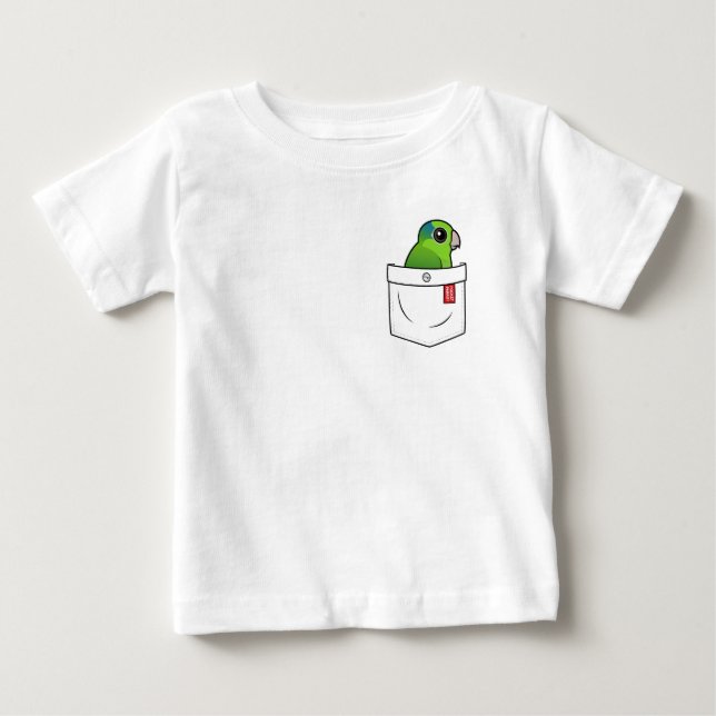 Grönt Pocket Parrot T-shirt (Framsida)