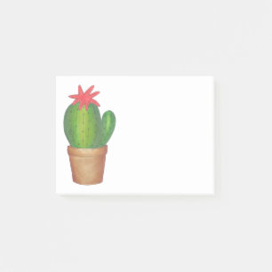 Grönt Pockted Plant Prickly Cactus Blomsterträdgår Post-it Block