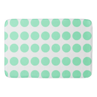 Grönt Polka dots Design Badrumsmatta