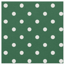 Grönt Polka dots Fabric Tyg