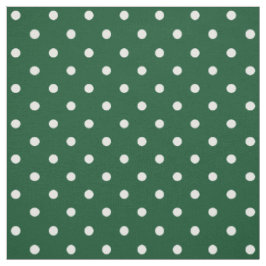 Grönt Polka dots Fabric Tyg