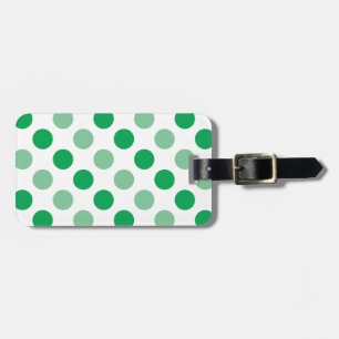 Grönt polka dots mönster bagagebricka