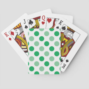 Grönt polka dots mönster casinokort
