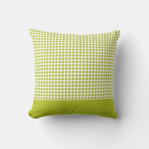 Grönt Polka dots Mönster Kudde