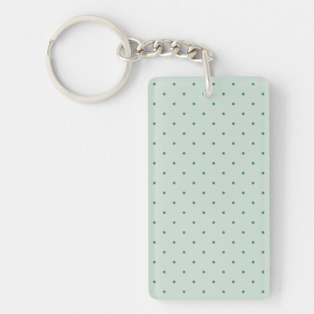 Grönt Polka dots Mönster på en ljusare Grönt (Framsidan)