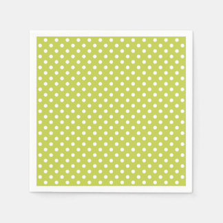 Grönt Polka dots Mönster Pappersservett
