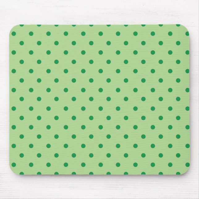 Grönt Polka dots Musmatta (Framsidan)