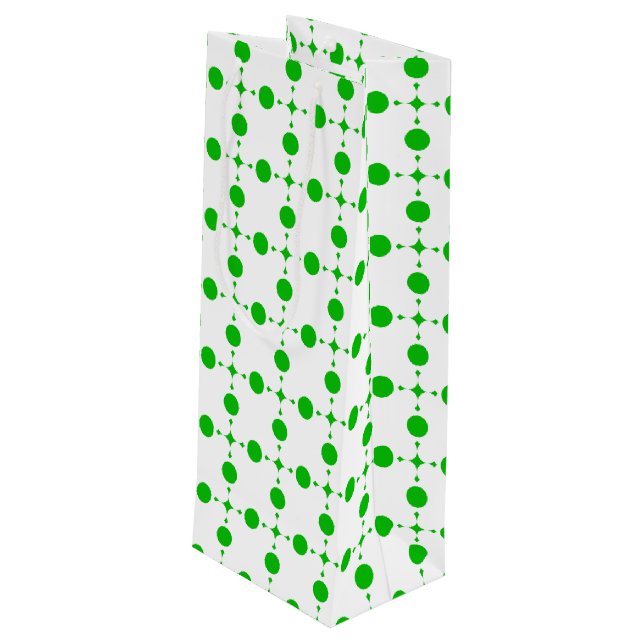 Grönt Polka dots, Polka Dot Mönster, Dit, Dit (Baksidan Vinklad)