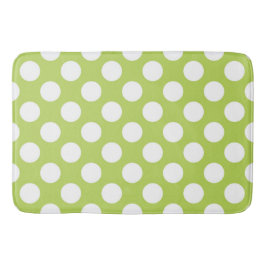 Grönt Polka dots, Polka Dot Mönster, Dit, Dit Badrumsmatta