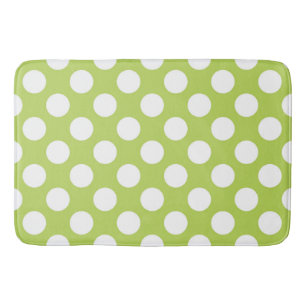 Grönt Polka dots, Polka Dot Mönster, Dit, Dit Badrumsmatta