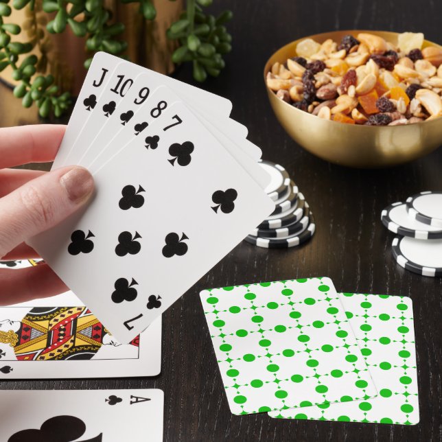 Grönt Polka dots, Polka Dot Mönster, Dit, Dit Casinokort (På plats)