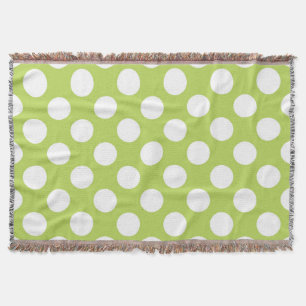 Grönt Polka dots, Polka Dot Mönster, Dit, Dit Filt