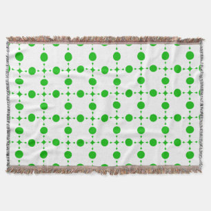 Grönt Polka dots, Polka Dot Mönster, Dit, Dit Filt