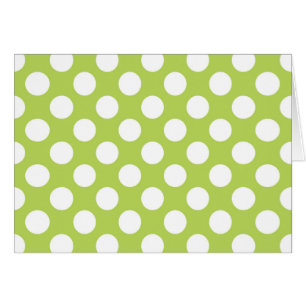 Grönt Polka dots, Polka Dot Mönster, Dit, Dit Hälsningskort