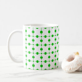 Grönt Polka dots, Polka Dot Mönster, Dit, Dit Kaffemugg