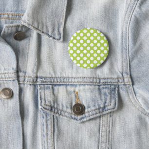 Grönt Polka dots, Polka Dot Mönster, Dit, Dit Knapp