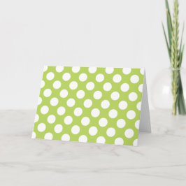 Grönt Polka dots, Polka Dot Mönster, Dit, Dit Kort