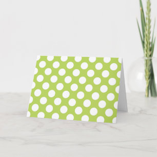 Grönt Polka dots, Polka Dot Mönster, Dit, Dit Kort