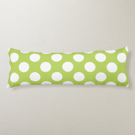 Grönt Polka dots, Polka Dot Mönster, Dit, Dit Kroppskudde