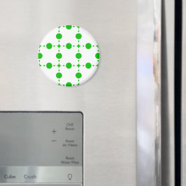 Grönt Polka dots, Polka Dot Mönster, Dit, Dit Magnet