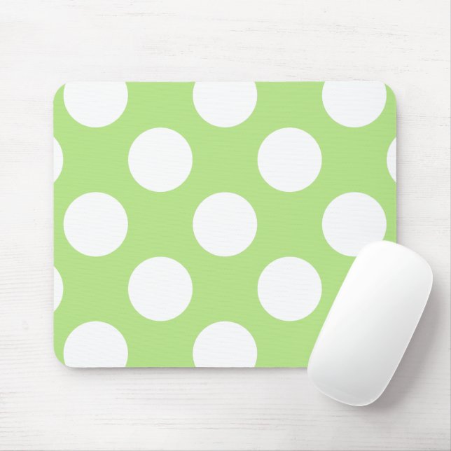 Grönt Polka dots, Polka Dot Mönster, Dit, Dit Musmatta (Med mus)