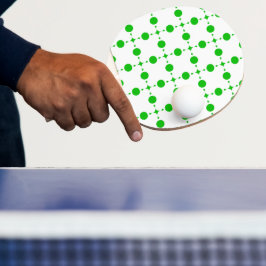Grönt Polka dots, Polka Dot Mönster, Dit, Dit Pingisracket