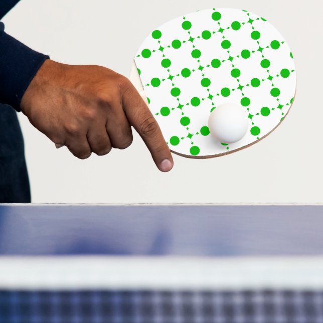 Grönt Polka dots, Polka Dot Mönster, Dit, Dit Pingisracket (Insitu)