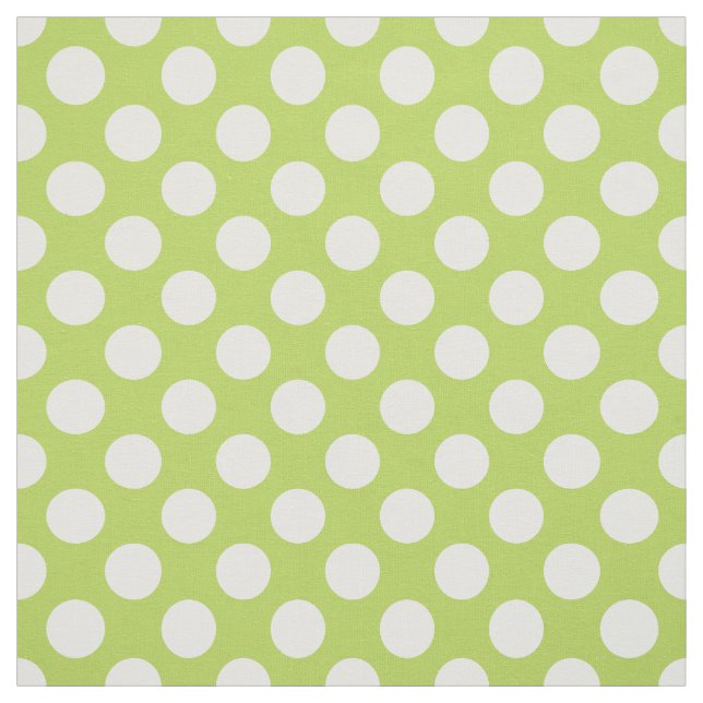 Grönt Polka dots, Polka Dot Mönster, Dit, Dit Tyg (Provkarta)