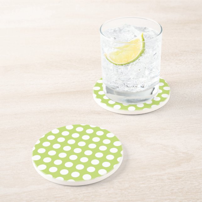 Grönt Polka dots, Polka Dot Mönster, Dit, Dit Underlägg (Sidan)