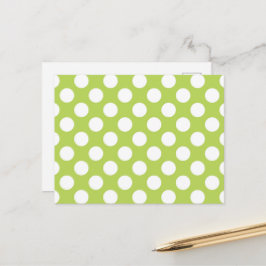 Grönt Polka dots, Polka Dot Mönster, Dit, Dit Vykort