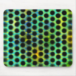 Grönt, polka dots som genererar svart, skugga musmatta