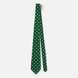 Grönt Polka dots Tie Slips
