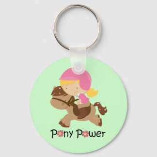 Grönt Pony Power Keychain Nyckelring