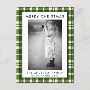 Grönt Pput Photo God jul Card Vykort