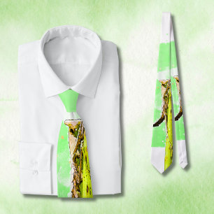 Grönt Praying Mantis Unik Fars dag Slips