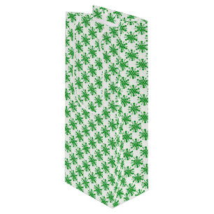 Grönt prickade stjärnor på vita