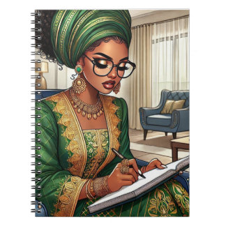 Grönt Princess Notebook Anteckningsbok