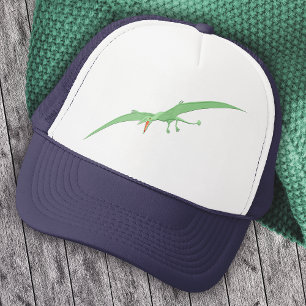 Grönt Pterodactyl Dinosaur 3 Keps