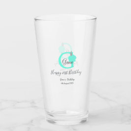 Grönt-pumpanfallsdag 21:a grått-pastel glaskopp