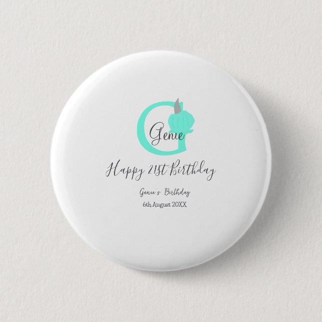 Grönt-pumpanfallsdag 21:a grått-pastel knapp (Framsida)