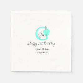 Grönt-pumpanfallsdag 21:a grått-pastel pappersservett