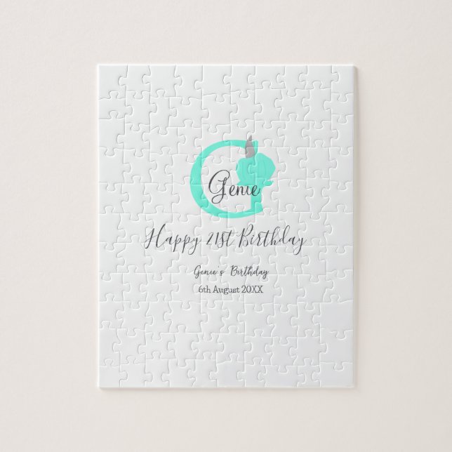 Grönt-pumpanfallsdag 21:a grått-pastel pussel (Vertikal)