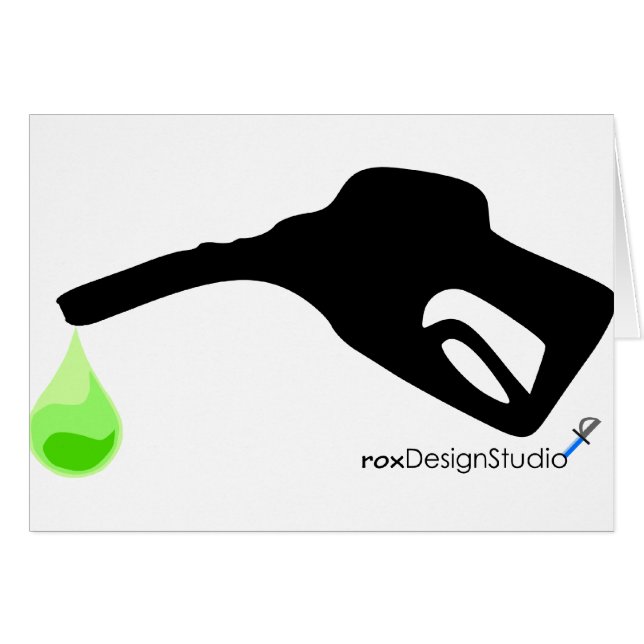 grönt pumpar hälsningskort (Framsidan Horizontal)