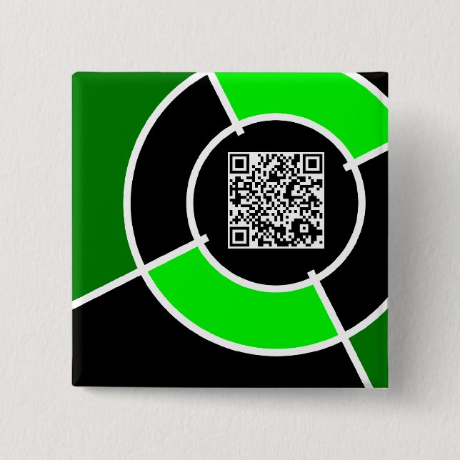 grönt QR-kod Knapp (Framsida)