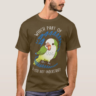 Grönt Quaker Parrot Aaaa T Shirt