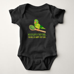 Grönt Quaker Parrot Älskare. T Shirt