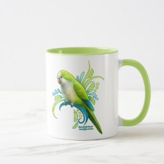 Grönt Quaker Parrot Mugg